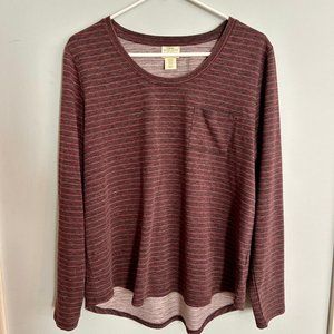 Telluride Clothing Co. Striped Long-Sleeve Women's Jersey Shirt, Size XL